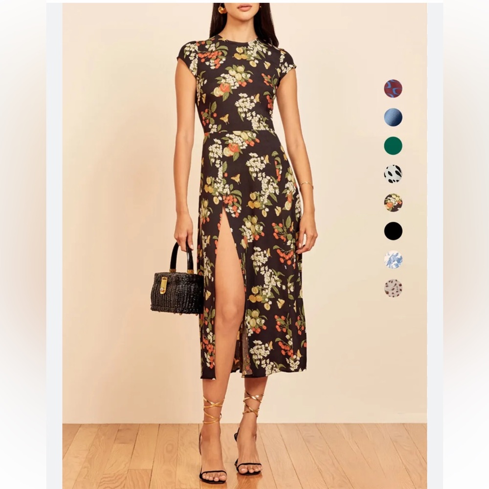 Reformation Fruit Print Gavin Dress